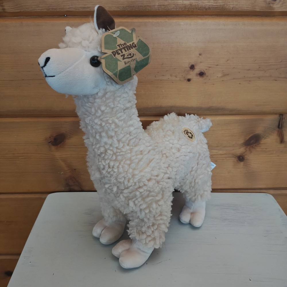 Alpaca Stuffed Animal Plushie Petting Zoo Onez Plush 2024 Recycled E2